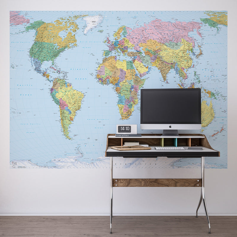 media image for World Map Wall Mural 285