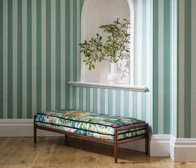 product image for Regency Stripe Flocked Wallpaper 58