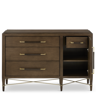 product image for Verona Black Three Drawer Chest By Currey Company Cc 3000 0250 10 61