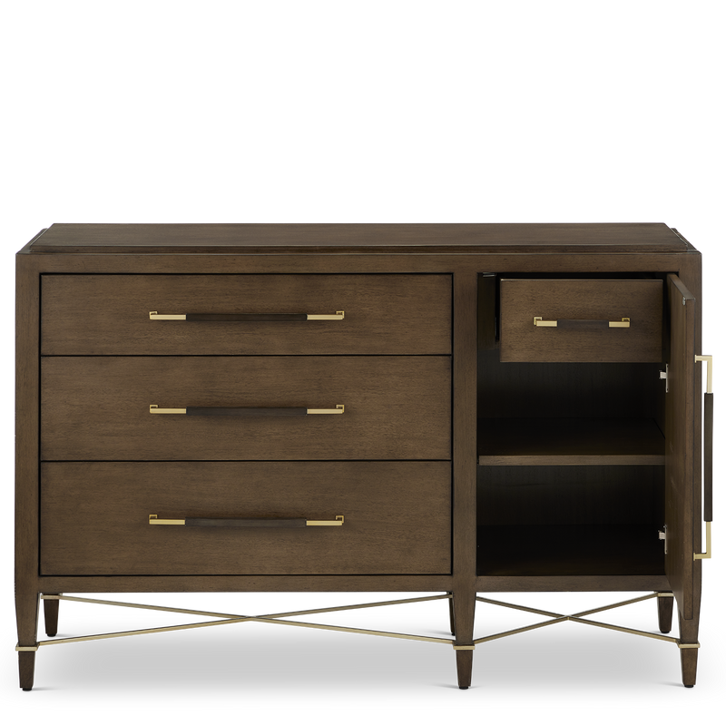 media image for Verona Black Three Drawer Chest By Currey Company Cc 3000 0250 10 20