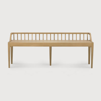 product image for Oak Varnished Spindle Bench 14 68