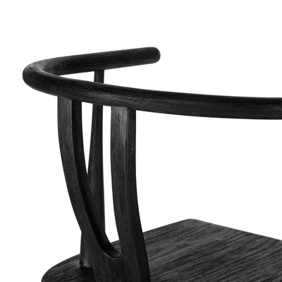 product image for Cecelia Counter Stool in Matte Black - Open Box 10 54