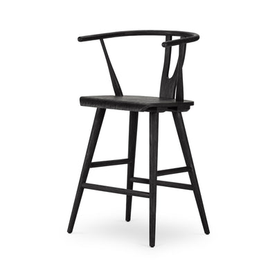 product image for Cecelia Counter Stool in Matte Black - Open Box 10 51