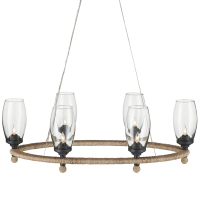 product image of Hightider Glass Oval Chandelier By Currey Company Cc 9000 1086 1 54