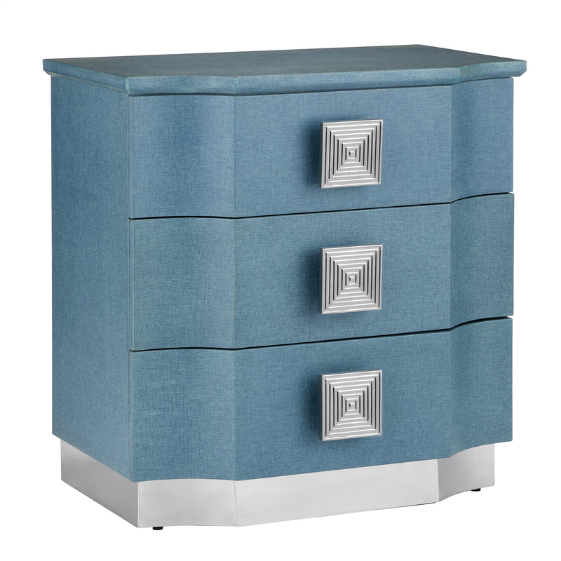 media image for Maya Blue Chest By Currey Company Cc 3000 0282 1 255