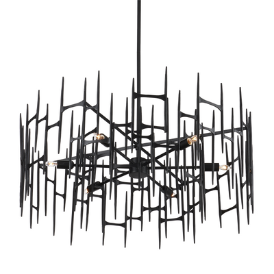 product image for Attingham Black Chandelier By Currey Company Cc 9000 1091 3 95