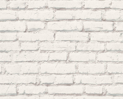 product image of Brick Stone Wallpaper in Grey/White 526