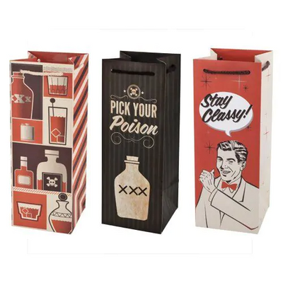 product image for Assorted Retro Drinking Icon Gift Bags 52