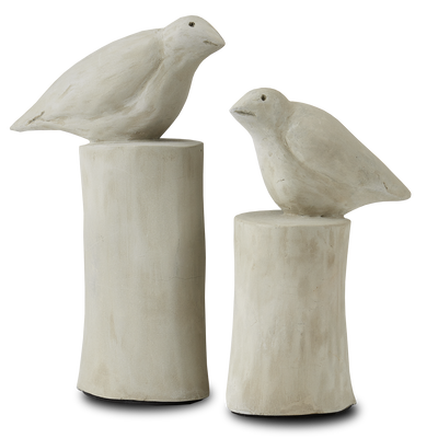 product image of Concrete Birds Set Of 2 By Currey Company Cc 2200 0025 1 586