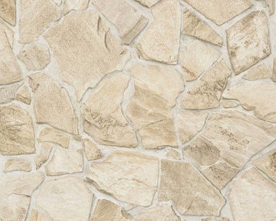 product image of Stone Deco Abstract Wallpaper in Beige/Cream 554