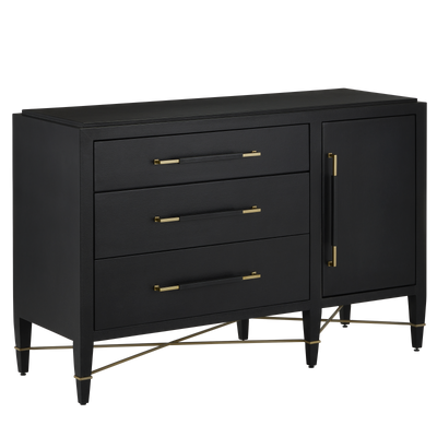 product image of Verona Black Three Drawer Chest By Currey Company Cc 3000 0250 1 573