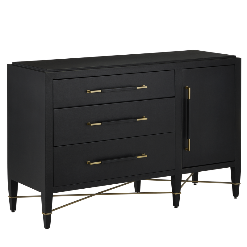 media image for Verona Black Three Drawer Chest By Currey Company Cc 3000 0250 1 213