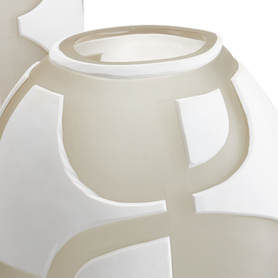 product image for Art Decortif White Vase Set Of 2 By Currey Company Cc 1200 0814 3 48