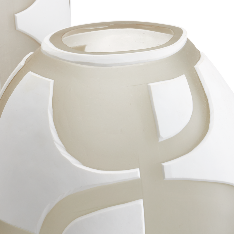 media image for Art Decortif White Vase Set Of 2 By Currey Company Cc 1200 0814 3 22