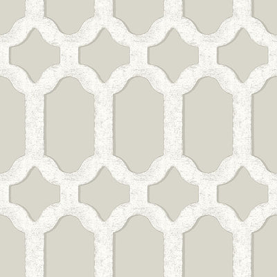 product image of Chervil Light Grey Trellis Wallpaper 593