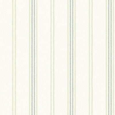 product image of Lovage Green Linen Stripe Wallpaper 564