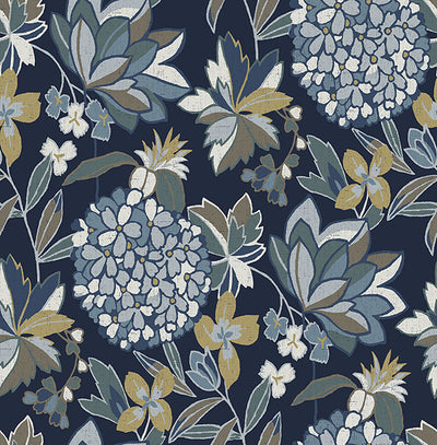 product image of Valdivian Indigo Floral Wallpaper 564