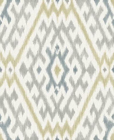 product image of Solola Chartreuse Ikat Wallpaper 537