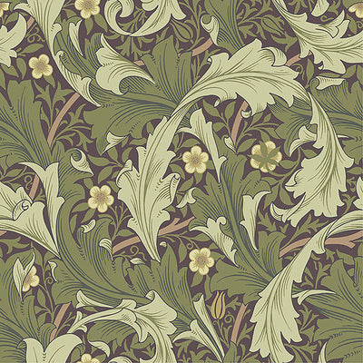 product image for Granville Plum Leafy Vine Wallpaper 20