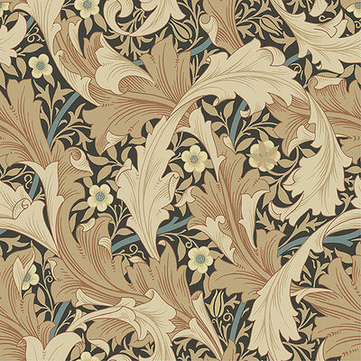 product image of Granville Apricot Leafy Vine Wallpaper 525