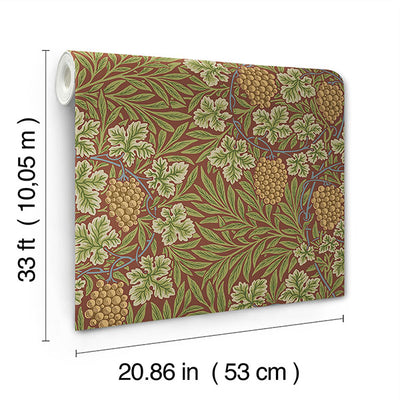 product image for Vine Ruby Woodland Fruits Wallpaper 63