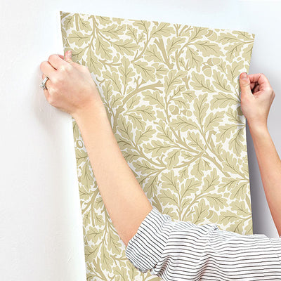 product image for Oak Tree Light Yellow Leaf Wallpaper 48