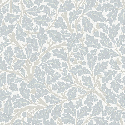 product image of Oak Tree Sky Blue Leaf Wallpaper 545