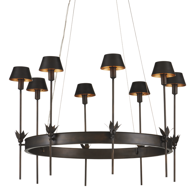 media image for Coterie Bronze Chandelier By Currey Company Cc 9000 1082 2 276