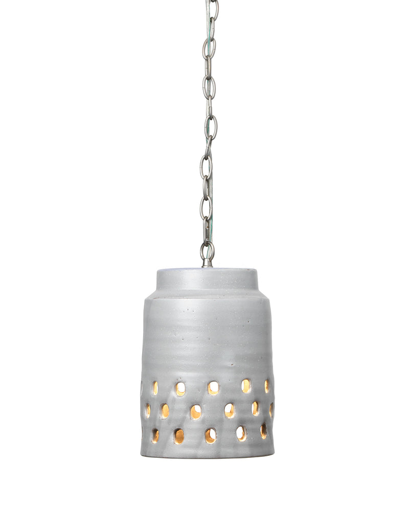 media image for Perforated Grey Pendant 5 244