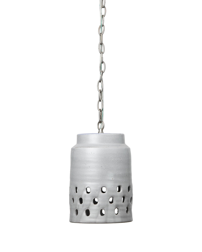 media image for Perforated Grey Pendant 2 298