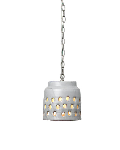 product image for Perforated Grey Pendant 4 37