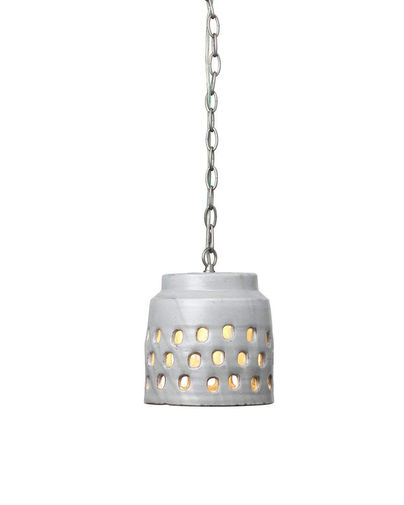 media image for Perforated Grey Pendant 4 249