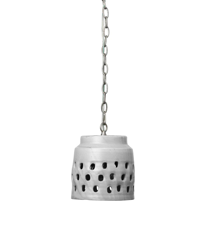 media image for Perforated Grey Pendant 1 233