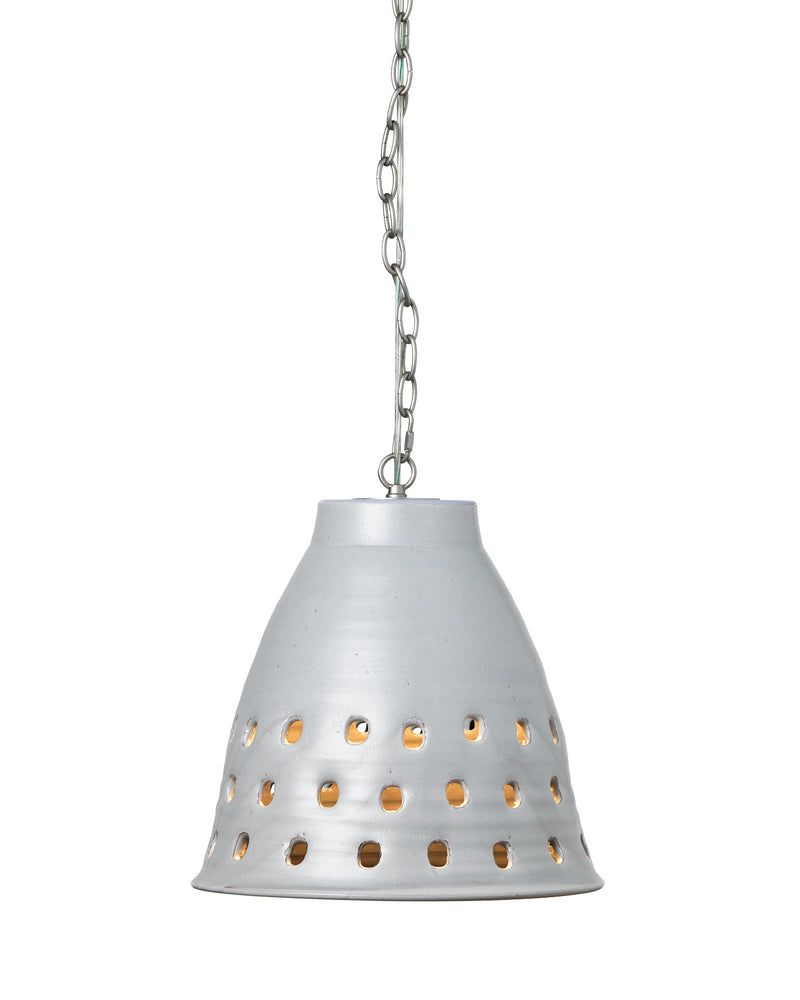 media image for Perforated Grey Pendant 6 217