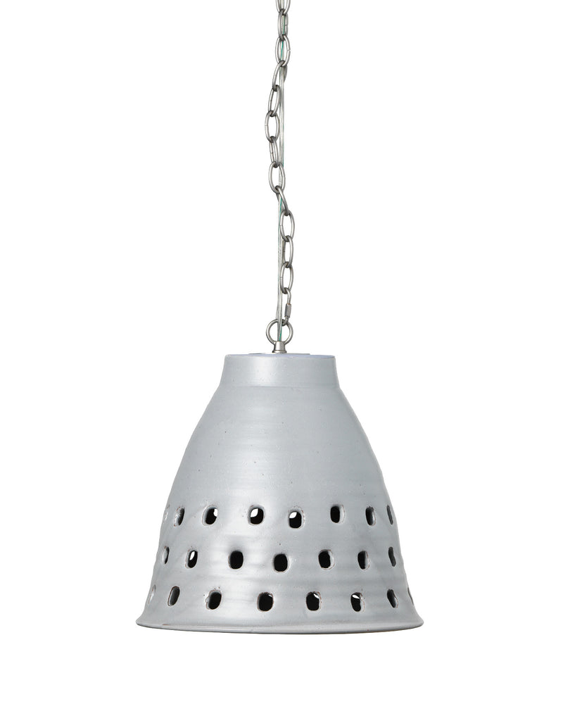 media image for Perforated Grey Pendant 3 240