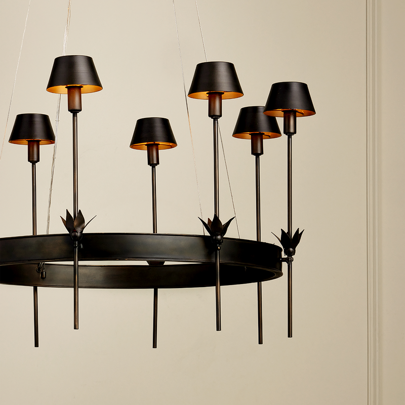 media image for Coterie Bronze Chandelier By Currey Company Cc 9000 1082 5 249