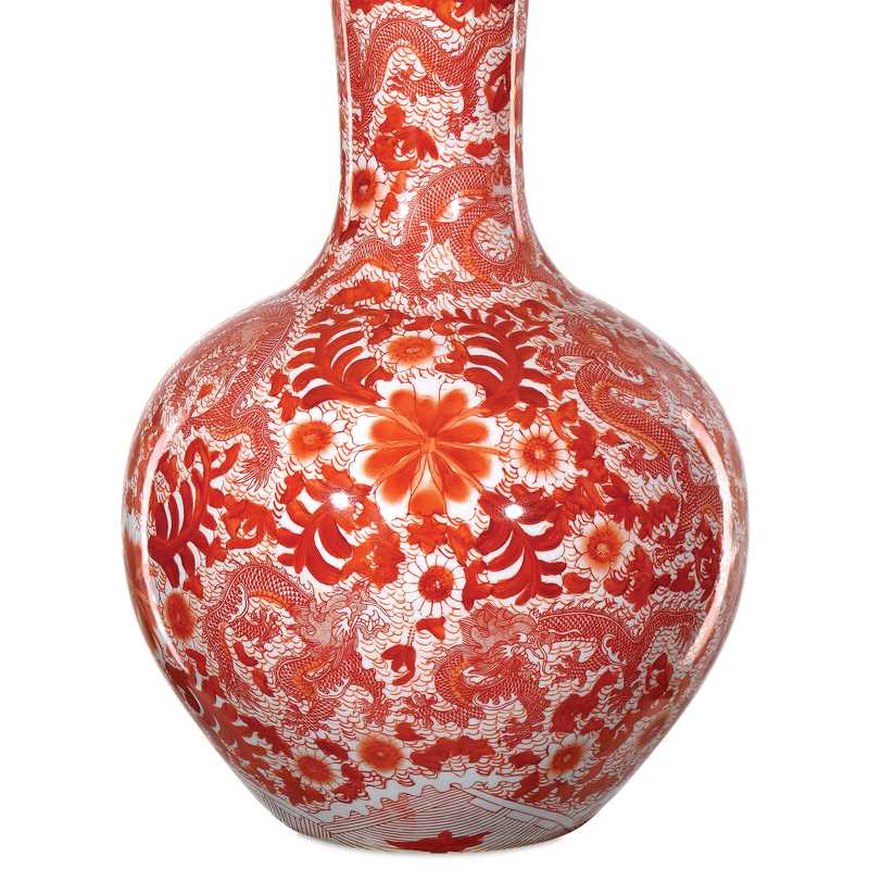 media image for Biarritz Coral Fern Long Neck Vase By Currey Company Cc 1200 0845 4 281