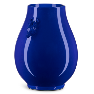 product image for Ocean Blue Deer Ears Vase By Currey Company Cc 1200 0701 2 75