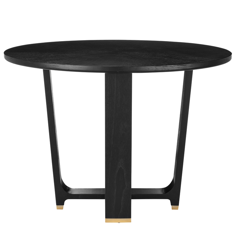 media image for Blake Black Dining Table By Currey Company Cc 3000 0260 2 210