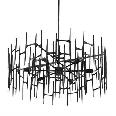 product image for Attingham Black Chandelier By Currey Company Cc 9000 1091 4 19