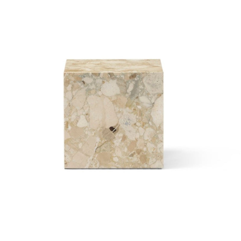 media image for Plinth Table Cubic In New White Carrara Marble Design By Menu 10 279