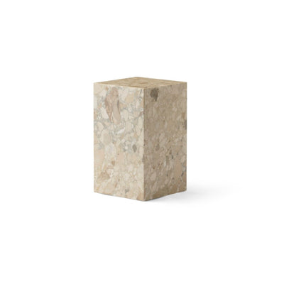 product image for Plinth Table Tall New In White Carrara Marble Design By Menu 5 3