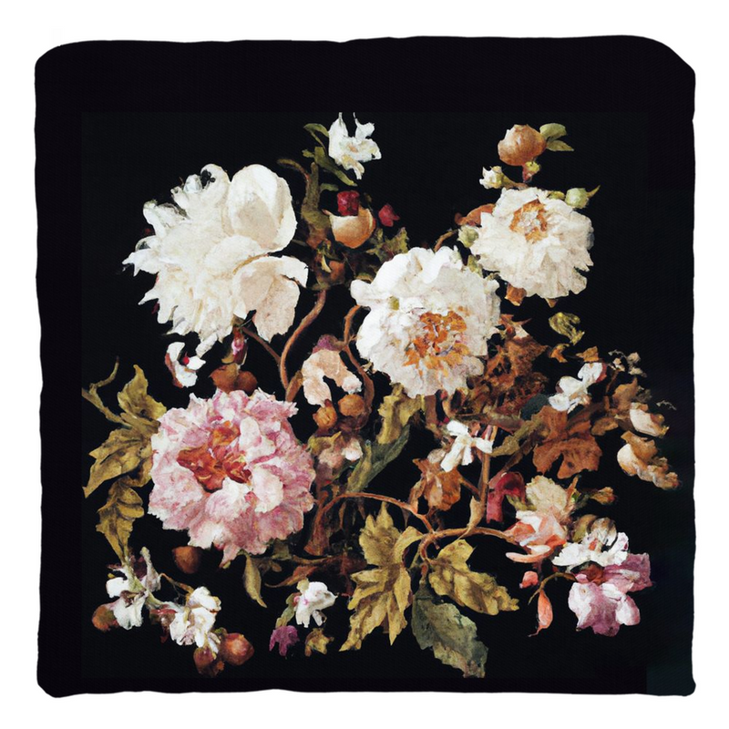 media image for Antique Floral Throw Pillow 221