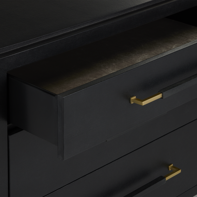 media image for Verona Black Three Drawer Chest By Currey Company Cc 3000 0250 11 265