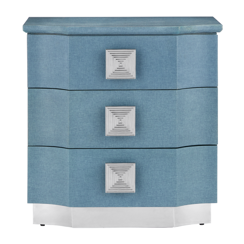 media image for Maya Blue Chest By Currey Company Cc 3000 0282 2 277