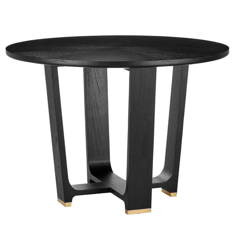 media image for Blake Black Dining Table By Currey Company Cc 3000 0260 1 239
