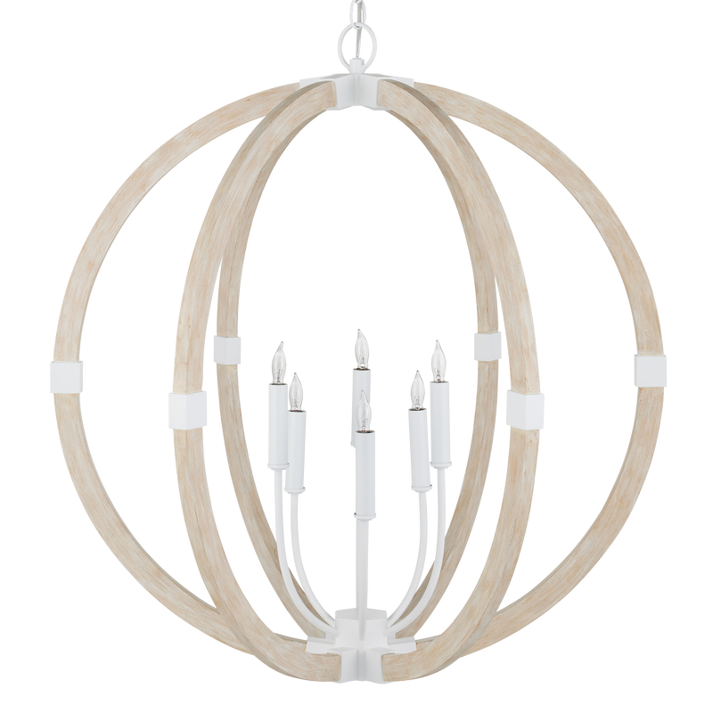 media image for Bastian Sandstone Orb Chandelier By Currey Company Cc 9000 1131 2 25