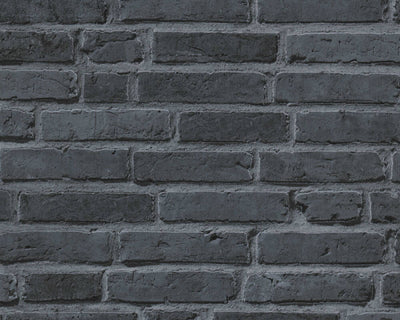 product image of Brick Deco Wallpaper in Black/Grey 599
