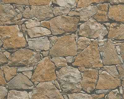 product image of Stone Wallpaper in Beige/Brown/Black 588