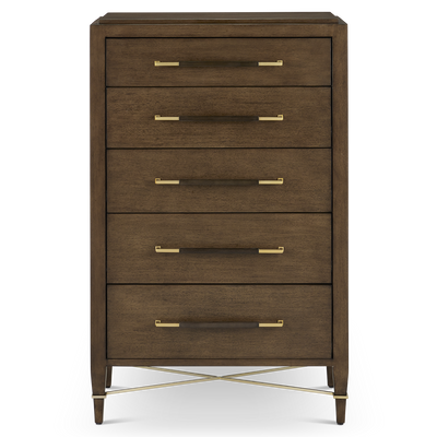 product image for Verona Black Five Drawer Chest By Currey Company Cc 3000 0248 4 76